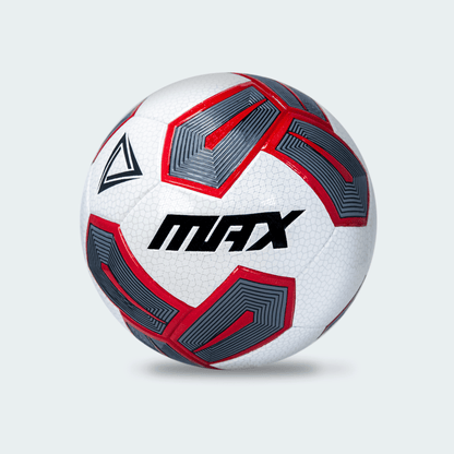 BALON DE FÚTBOL MAX BLANCO ROJO