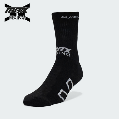 MEDIA TÉCNICA MAX SOX NEGRO X GRIS