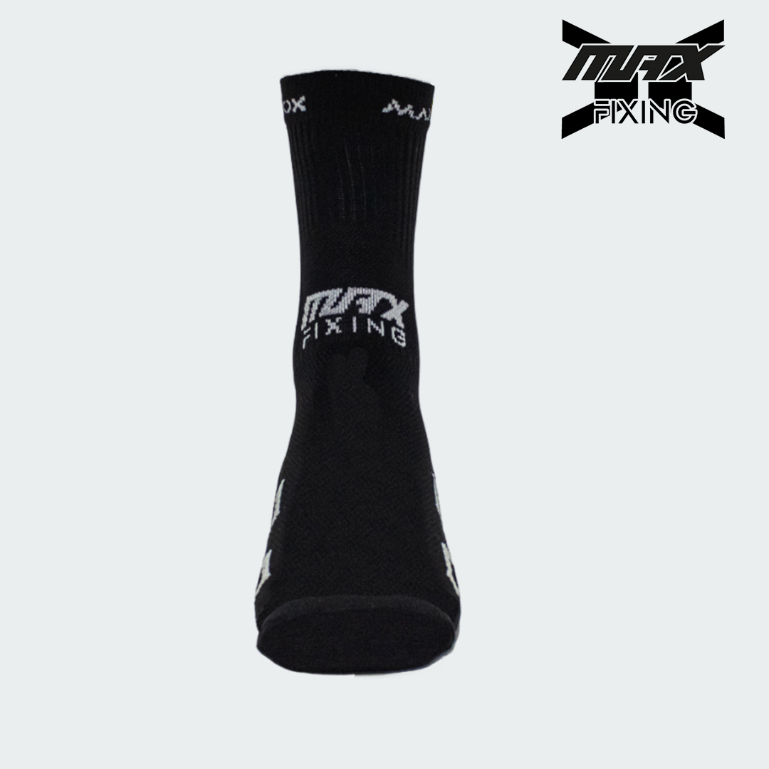 MEDIA TÉCNICA MAX SOX NEGRO X GRIS