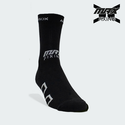 MEDIA TÉCNICA MAX SOX NEGRO X GRIS