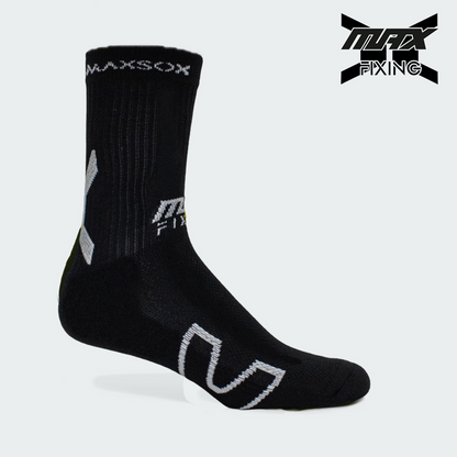 MEDIA TÉCNICA MAX SOX NEGRO X GRIS