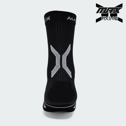 MEDIA TÉCNICA MAX SOX NEGRO X GRIS