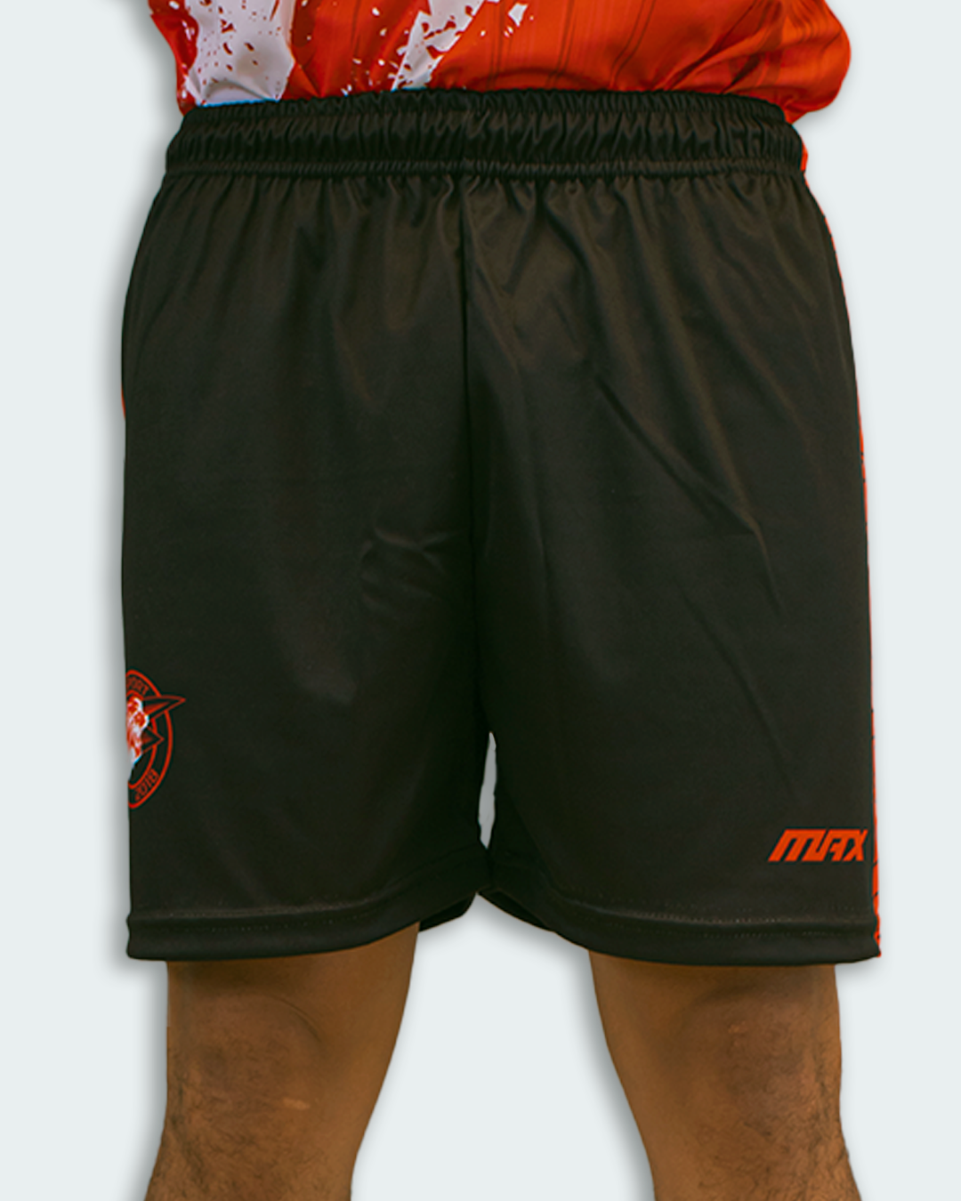 PANTALONETA MAX NEGRO X ROJO