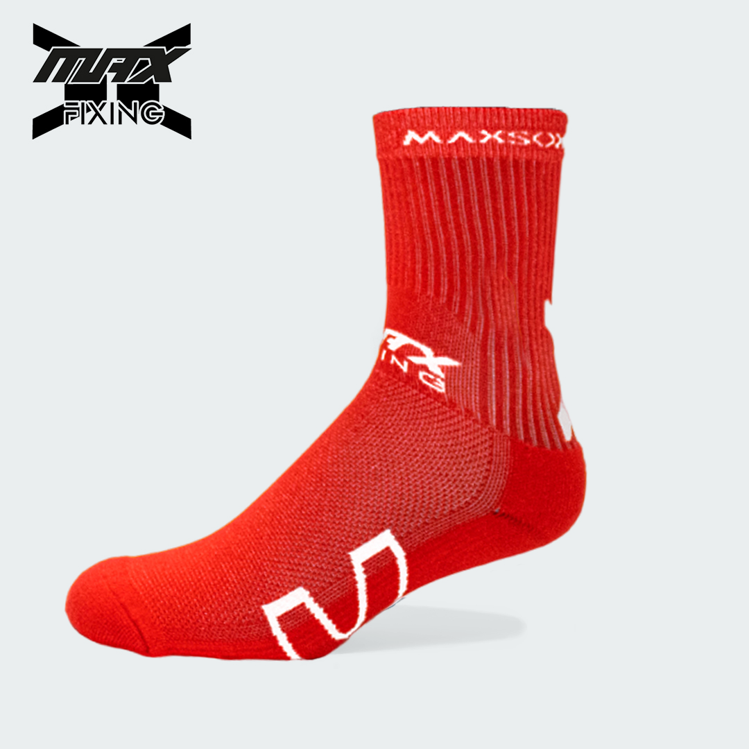 MEDIA TÉCNICA MAX SOX ROJO X BLANCO