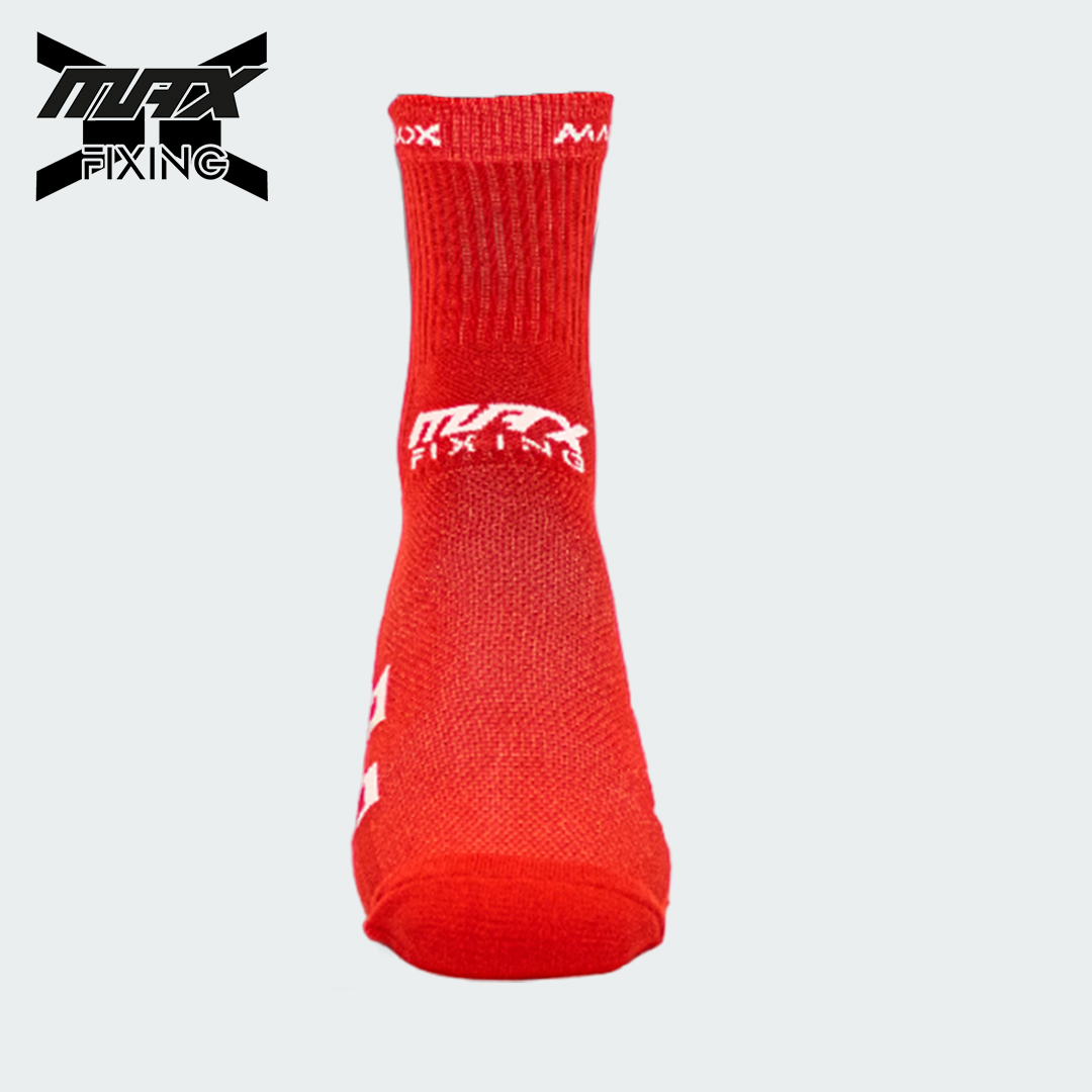 MEDIA TÉCNICA MAX SOX ROJO X BLANCO