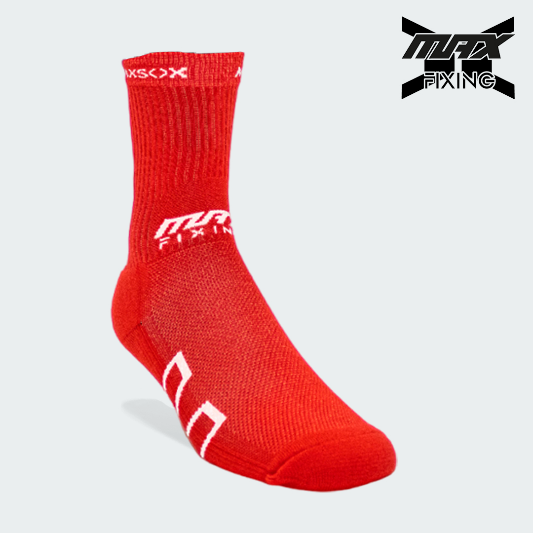 MEDIA TÉCNICA MAX SOX ROJO X BLANCO