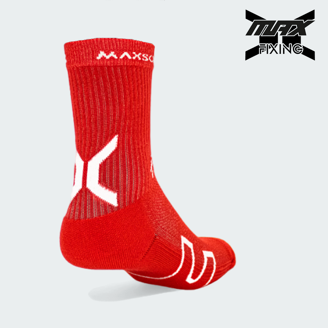 MEDIA TÉCNICA MAX SOX ROJO X BLANCO