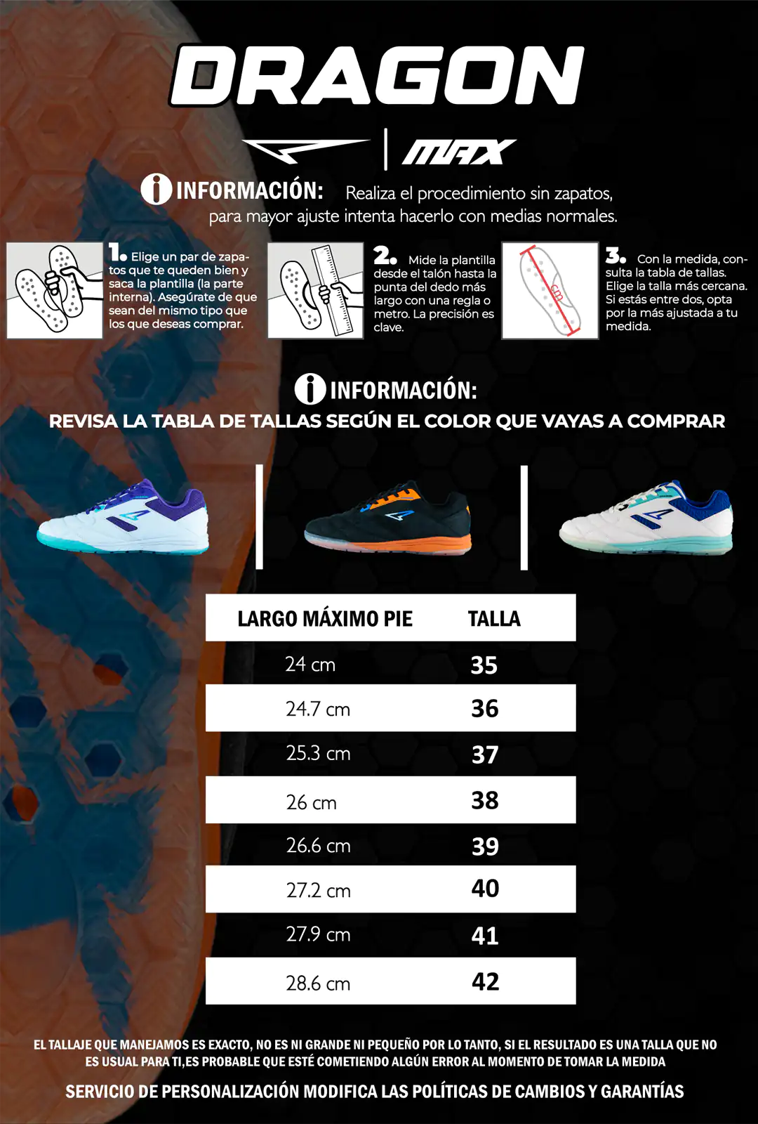Tallaje Dragon Max Sport