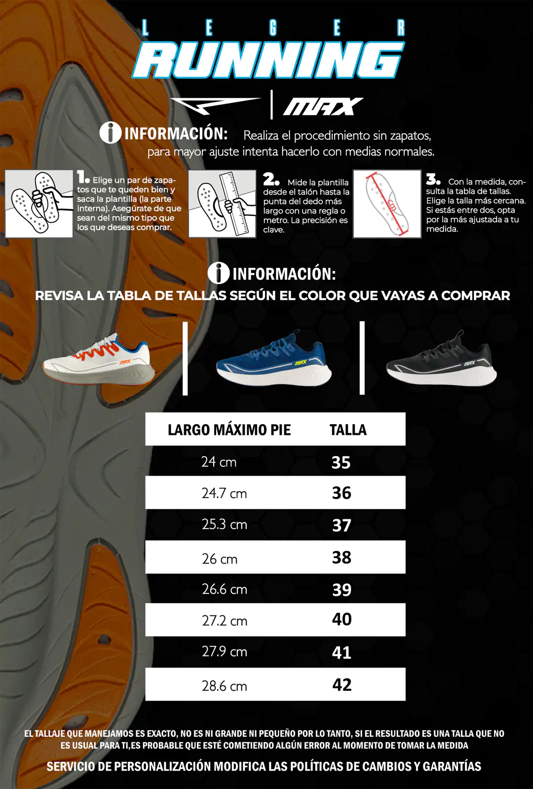 Tallaje Max Sport Running Leger