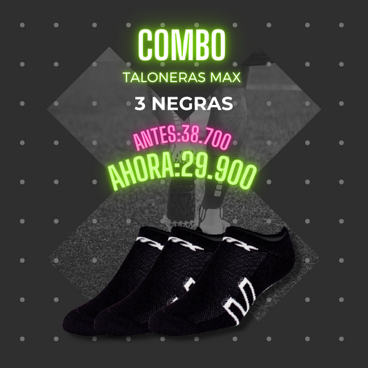 COMBO X 3 TALORENA SOX NEGRO
