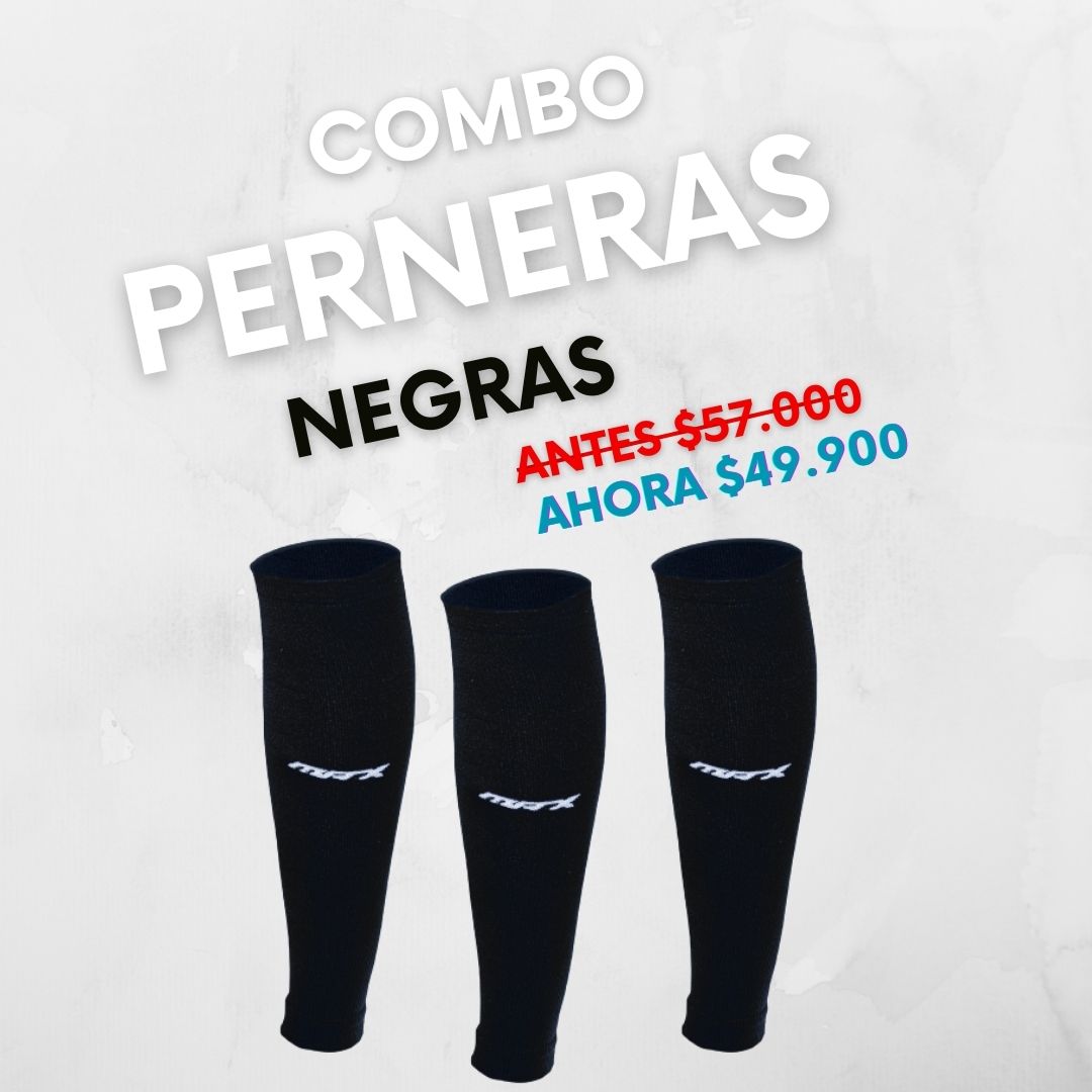 Combo Perneras x3 Negras