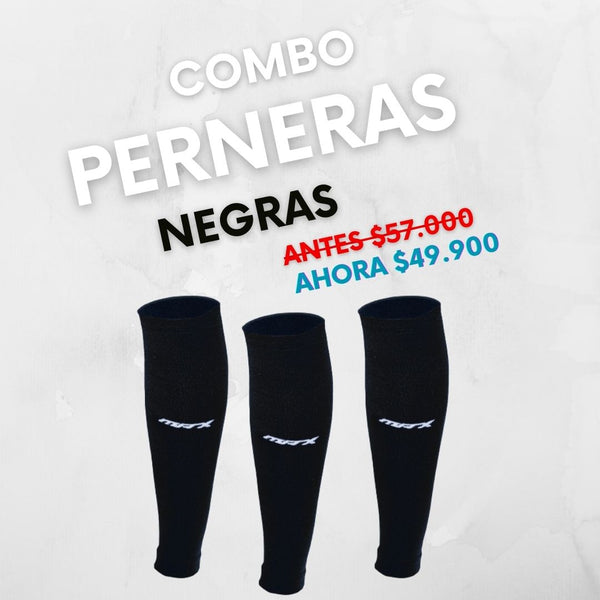 Combo Perneras x3 Negras