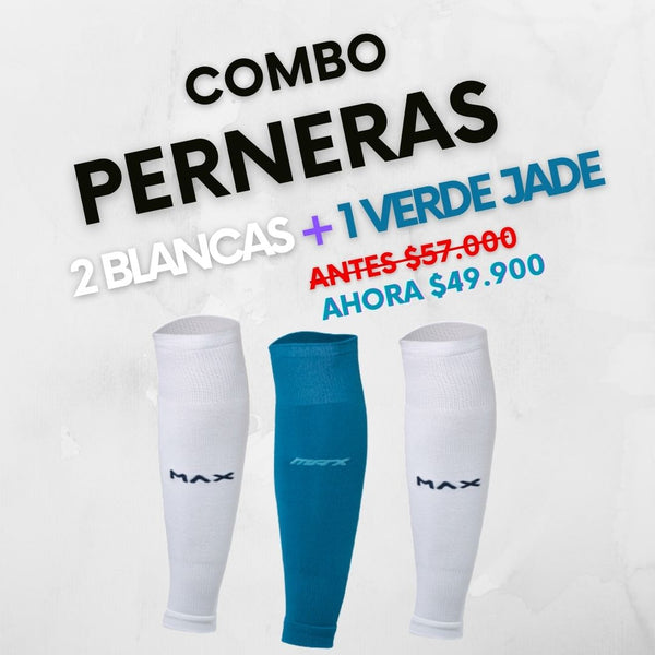 Combo Perneras x3 (2 Blancas + 1 Verde Jade)